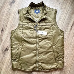 NWT Onward Reserve Featherweight Full Zip Nylon Vest in Olive Mens Size Medium
